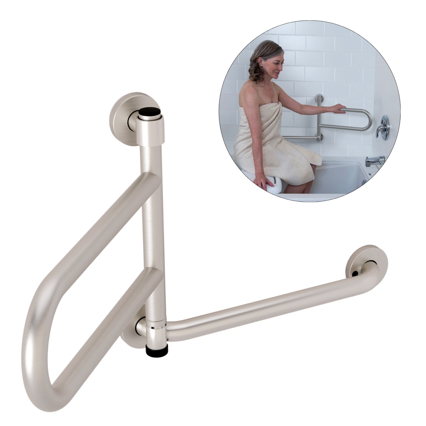 DependaBar™ Pivoting Grab Bar 16″