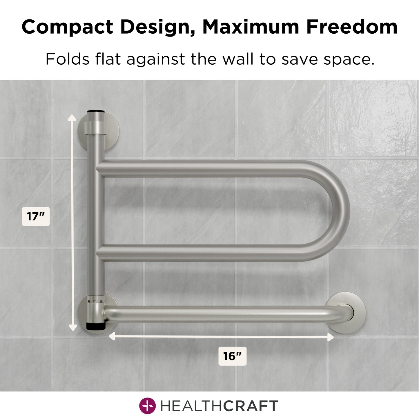 DependaBar™ Pivoting Grab Bar 16″